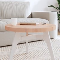 Berkfield Home Table Top Ø60x4 cm Round Solid Wood Beech in Brown | Size: 60x4 cm