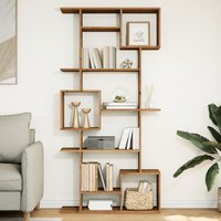 Berkfield Home Book Cabinet Artisian Oak 92x29x188 cm Engineered Wood in Brown | Size: 92 x 29 x 188 cm