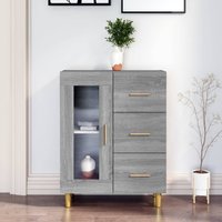 Berkfield Home Sideboard Grey Sonoma 69, 5x34x90 cm Engineered Wood | Size: 5 x 34 x 90 cm