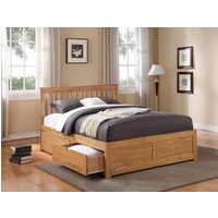 Pentre Hardwood Fixed Drawer Bed Frame King