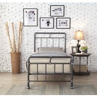 Flintshire Furniture Ltd Cilcain Metal Bed Frame in Black | Size: Double