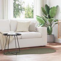 Rug "HUARTE" Short Pile Soft & Washable Forest Green 80 x 150 cm