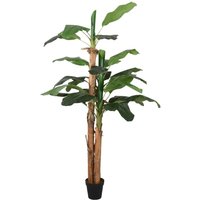 Berkfield Home Artificial Banana Tree 9 Leaves 120 cm Green