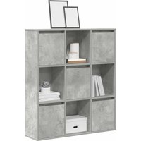 Bookcase Concrete 89x24x101.5 cm Engineered Wood