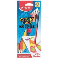ColorPeps Duo Colouring Pencils 12 Pack Colours