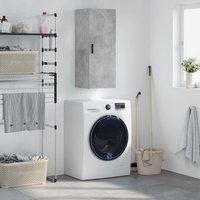 Wall Mounted Cabinet Concrete 34.5x34x90 cm