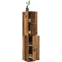 Berkfield Home Apothecary Cabinet Old Wood 30x41x174.5 cm Engineered Wood in Brown