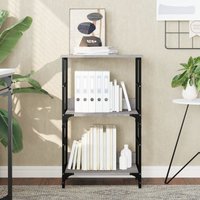 Berkfield Home Bookshelf Grey Sonoma 50x33x82 cm Engineered Wood | Size: 50 x 33 x 82 cm