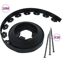 Flexible Lawn Edging 30 Pegs 10 m 5 cm