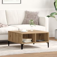 Berkfield Home Coffee Table Artisan Oak 60x60x30 cm Engineered Wood in Brown | Size: 60 x 60 x 30 cm