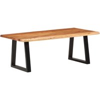 Berkfield Home Coffee Table 110x55x40 cm Solid Wood Acacia in Brown | Size: 110 x 55 x 40 cm