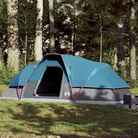 Berkfield Home Family Tent Dome 9-Person Blue Waterproof