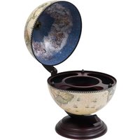 Berkfield Home Tabletop Globe Bar Wine Stand Eucalyptus Wood Green