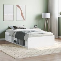 Berkfield Home Bed Frame White 100x200 cm
