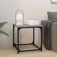 Berkfield Home Side Table Grey Sonoma 40x40x40 cm Engineered Wood | Size: 40 x 40 x 40 cm