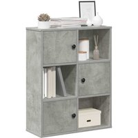 Berkfield Home Bookcase Concrete Grey 60x24x76.5 cm Engineered Wood