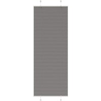 Berkfield Home Pleated Blind Anthracite 80x200 cm Fabric Width 79.4 cm Polyester in Black