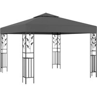 Berkfield Home Gazebo 3x3 m Anthracite in Black
