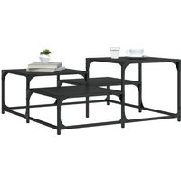 Berkfield Home Coffee Table Black 87.5x87.5x40 cm Engineered Wood