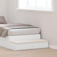 Berkfield Home White Bed Drawers - 90x36.5x16.5 cm - Made from Engineered Wood