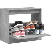 Shoe Cabinet Concrete 80x42x69 cm Engineered Wood x 42 x 69 cm