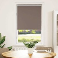 Berkfield Home Roller Blind Blackout Coffee 70x175 cm Fabric Width 65.7 cm Polyester in Brown