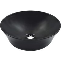Berkfield Home Wash Basin 41x12.5 cm Ceramic Black