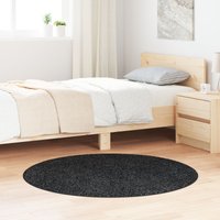 Shaggy Rug Latex Backing Dark Grey √∏120 cm