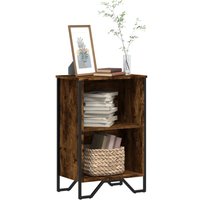 Berkfield Home Bookcase Smoked Oak 50x31x74.5 cm Engineered Wood in Brown
