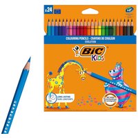 Bic Kids Evolution Coloured Pencils, Vivid Colouring Pencils, Easy to Sharpen, 24 Pack