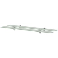 Berkfield Home Floating Shelves 2 pcs Glass 90x10 cm 8 mm in Clear