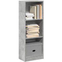 Berkfield Home Bookcase Concrete Grey 40x24x109 cm Engineered Wood | Size: 40 x 24 x 109 cm