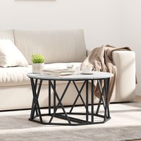 Berkfield Home Grey Sonoma Coffee Table 80x80x42 cm Made from Engineered Wood | Size: 80 x 80 x 42 cm