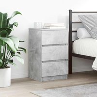 Bedside Cabinet 3 Drawers Concrete 39x35x65 cm x 35 x 65 cm