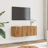 TV Cabinets Wall mounted 2 pcs Artisian Oak 80x30x30 cm x 30 x 30 cm