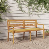 Berkfield Home Batavia Bench 150 cm Solid Wood Teak in Brown