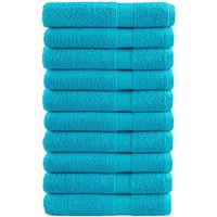 Berkfield Home Premium Towels SOLUND 10 pcs Turquoise 100x200 cm 600 gsm in Blue