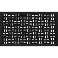 Berkfield Home Door Mat Rectangular 45x75 cm Rubber in Black