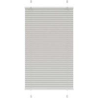 Pleated Blind Light Grey 80x100 cm Fabric Width 79.4 cm Polyester