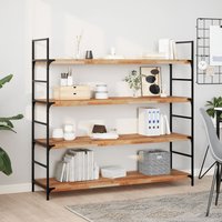 Berkfield Home Floating Shelf 160x40x4 cm Oil Finished Solid Wood Acacia in Brown | Size: 160 x 40 x 4 cm