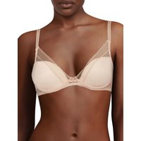 Chantelle Women's Festivite Plunge T-Shirt Bra in Nude | Size: 32A