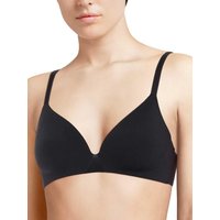 Chantelle Women's Essentiall Wirefree Triangle T-Shirt Bra in Black | Size: 14