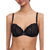Chantelle Women's Fleurs Covering Underwired Bra in Black | Size: 32E