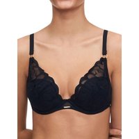 Chantelle Women's Fleurs Plunge T-Shirt Bra in Black | Size: 30DD