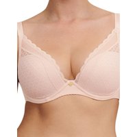 Chantelle Women's Norah Chic Plunge T-Shirt Bra in Pink | Size: 36B