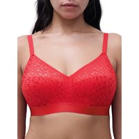 Chantelle Women's Easy Feel Norah Wirefree Support Bra in Red | Size: 34F