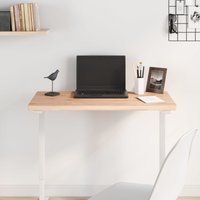 Berkfield Home Table Top 80x40x2.5 cm Rectangular Solid Wood Beech in Brown