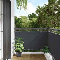 Berkfield Home Balcony Privacy Screen Anthracite 300x120 cm PVC