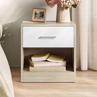 Bedside Table Drawer Open Compartment