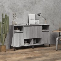 Berkfield Home Sideboards 2 pcs Grey Sonoma 60x35x70 cm Engineered Wood | Size: 60 x 35 x 70 cm
